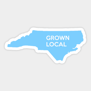 North Carolina Grown Local NC Blue Sticker